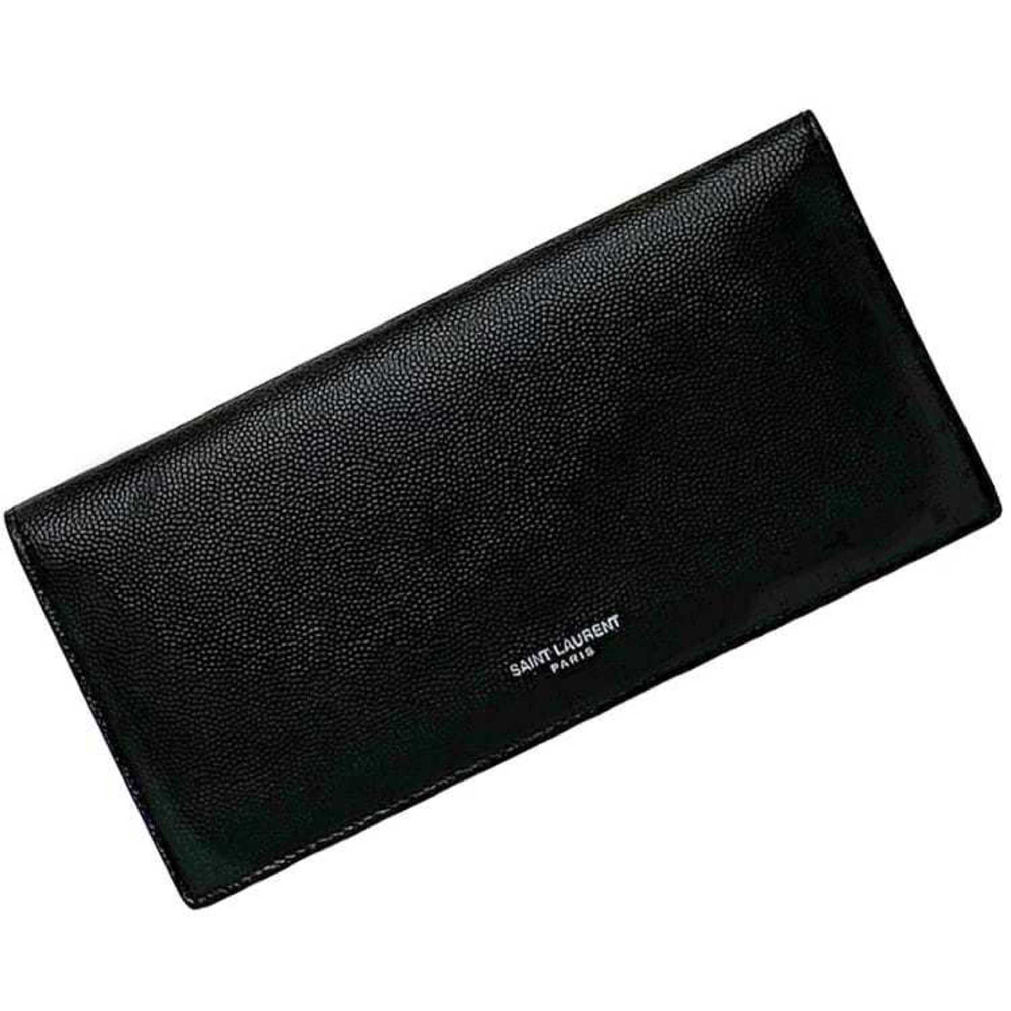Saint Laurent Bi-Fold Long Wallet F-22675 Black Tgn556297 0920 Leather Saint ...